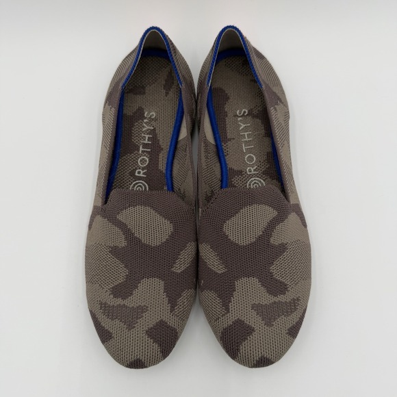Rothy's Dark Gray Camo The Loafers Flats Women's Size 9.5 Slip On Career Comfort - Picture 2 of 6